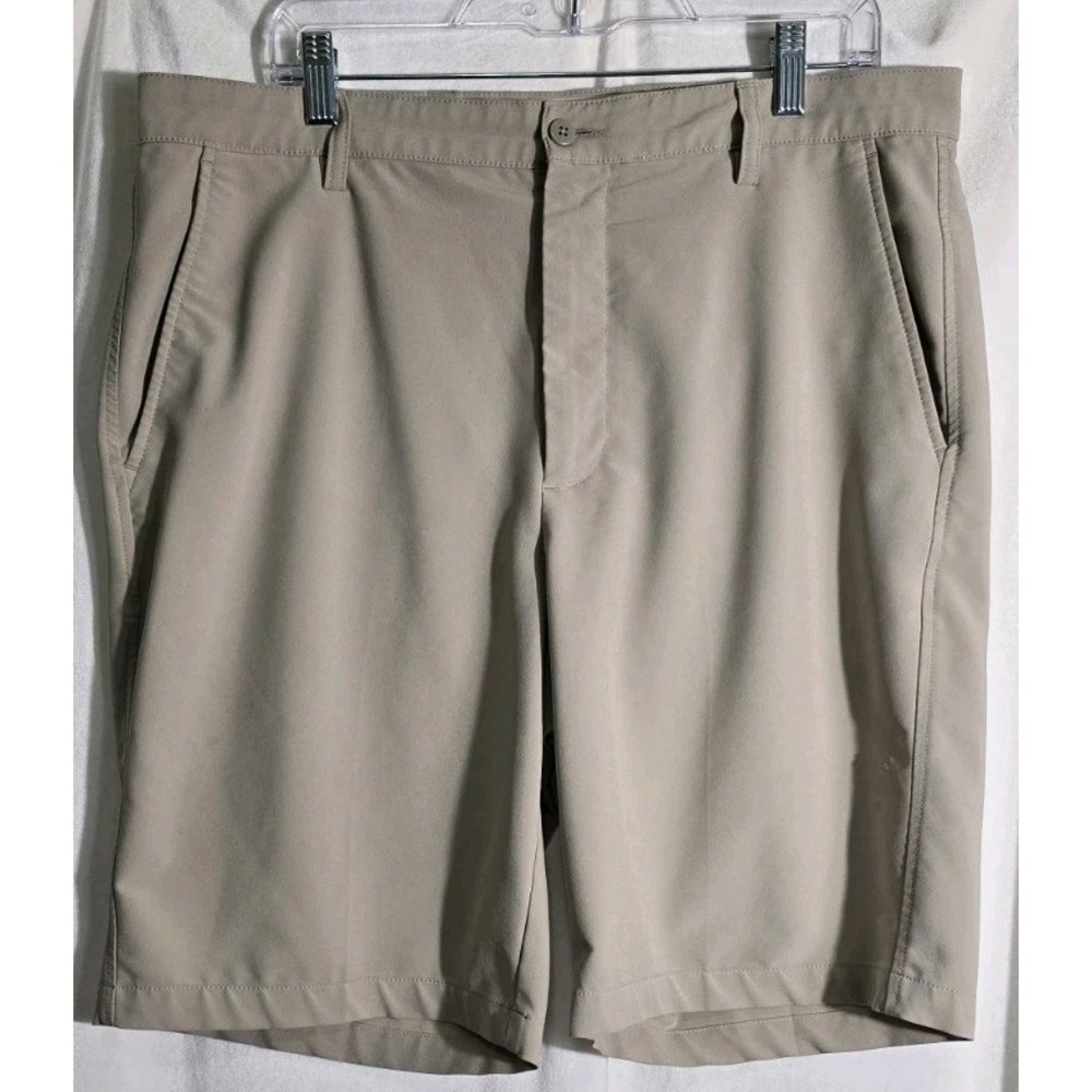 FootJoy Golf Shorts Men 36 Beige Tan Chino Outdoor Camp Prep Club FJ Performance